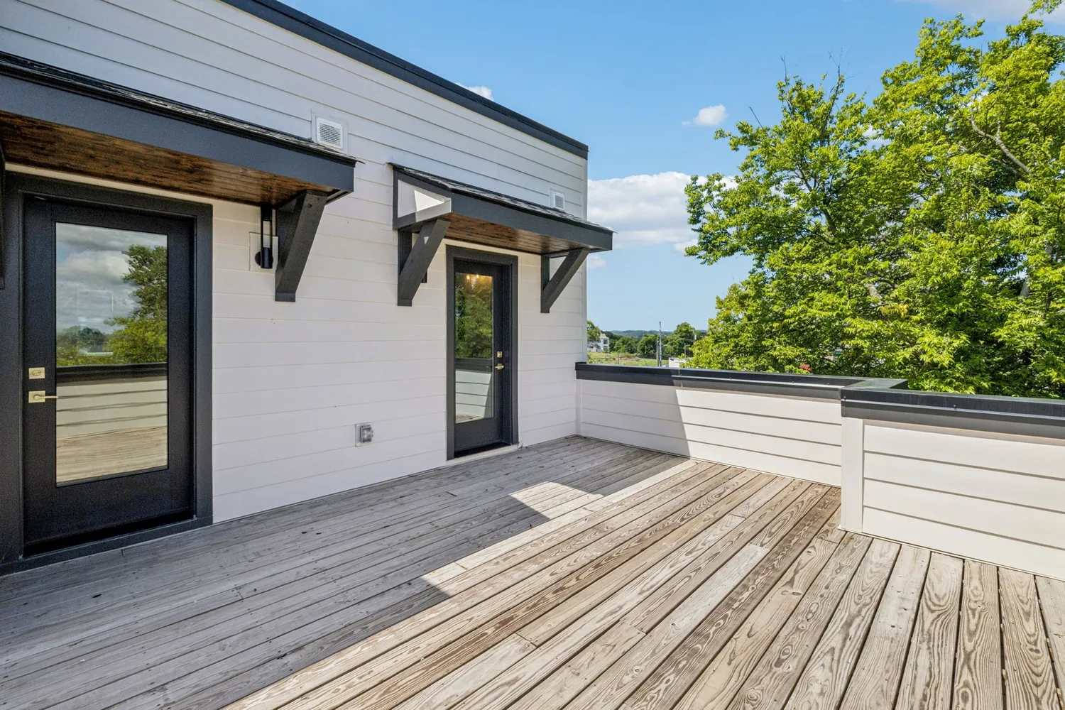a view of balcony and deck