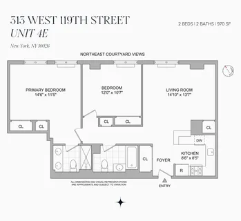 $950,000 | 313 West 119th Street, Unit 4E | Harlem