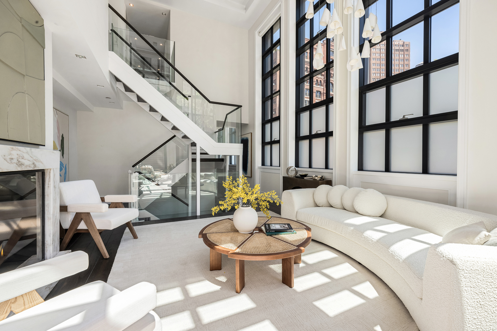 137 Franklin Street, Unit 1 Manhattan, NY 10013 - Photo 3 of 25 a living room with furniture