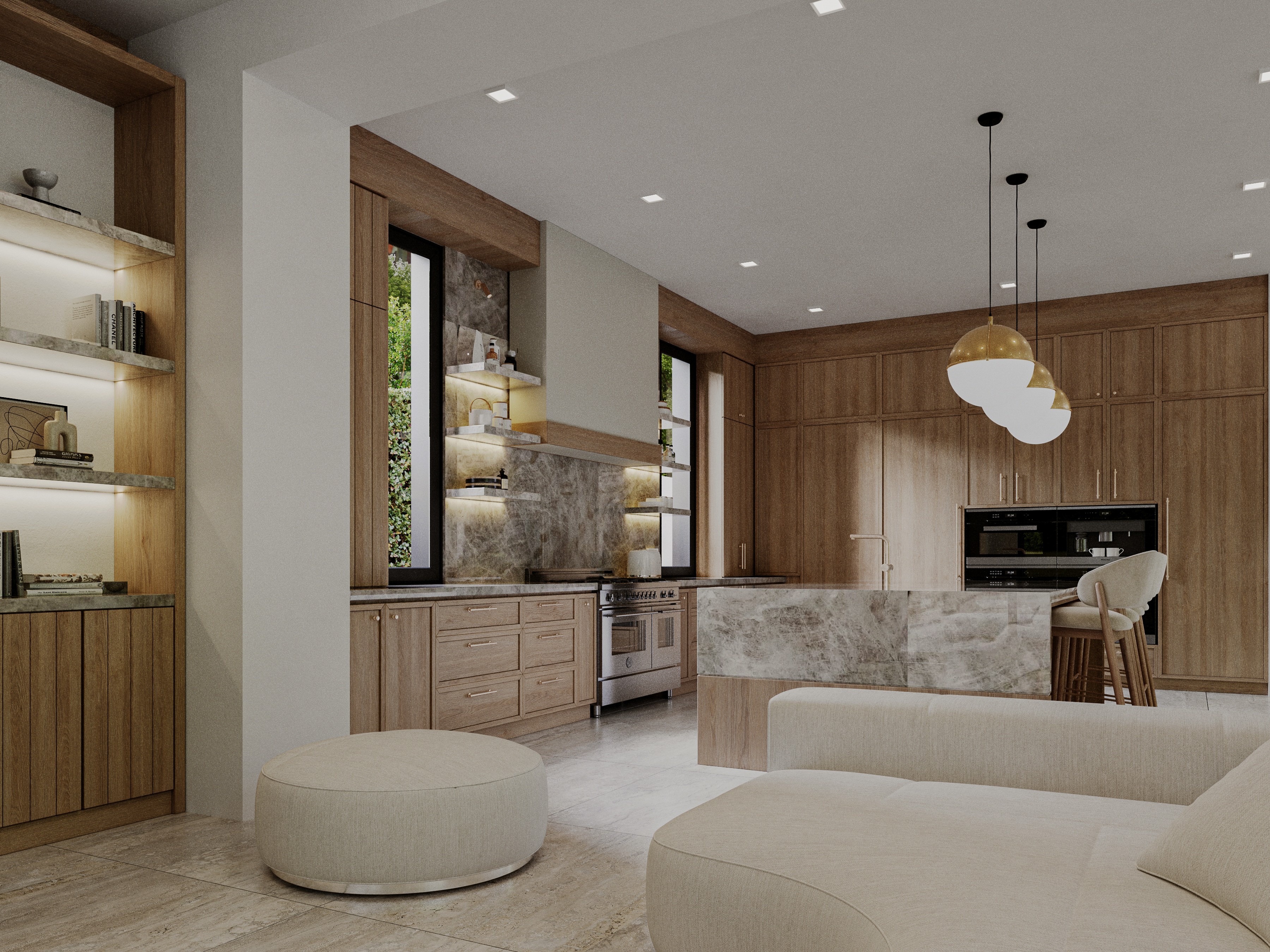 3 Hudson Avenue Ocean Ridge, FL 33435 - Photo 15 of 23 a living room with furniture and kitchen view