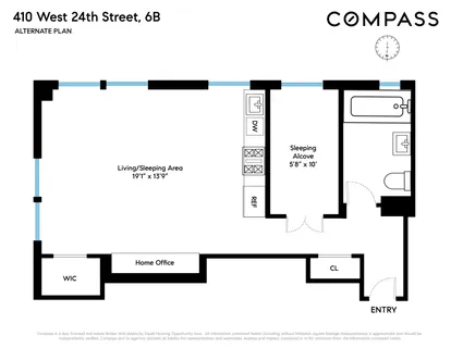 $615,000 | 410 West 24th Street, Unit 6B | Chelsea
