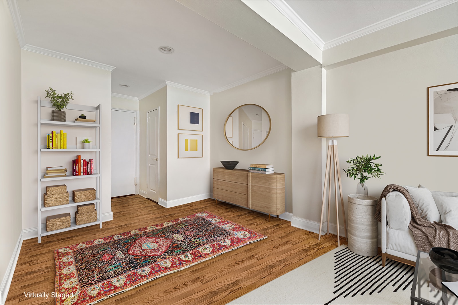 30 East 9th Street, Unit 5M Manhattan, NY 10003 - Photo 3 of 10 a living room with furniture and a rug