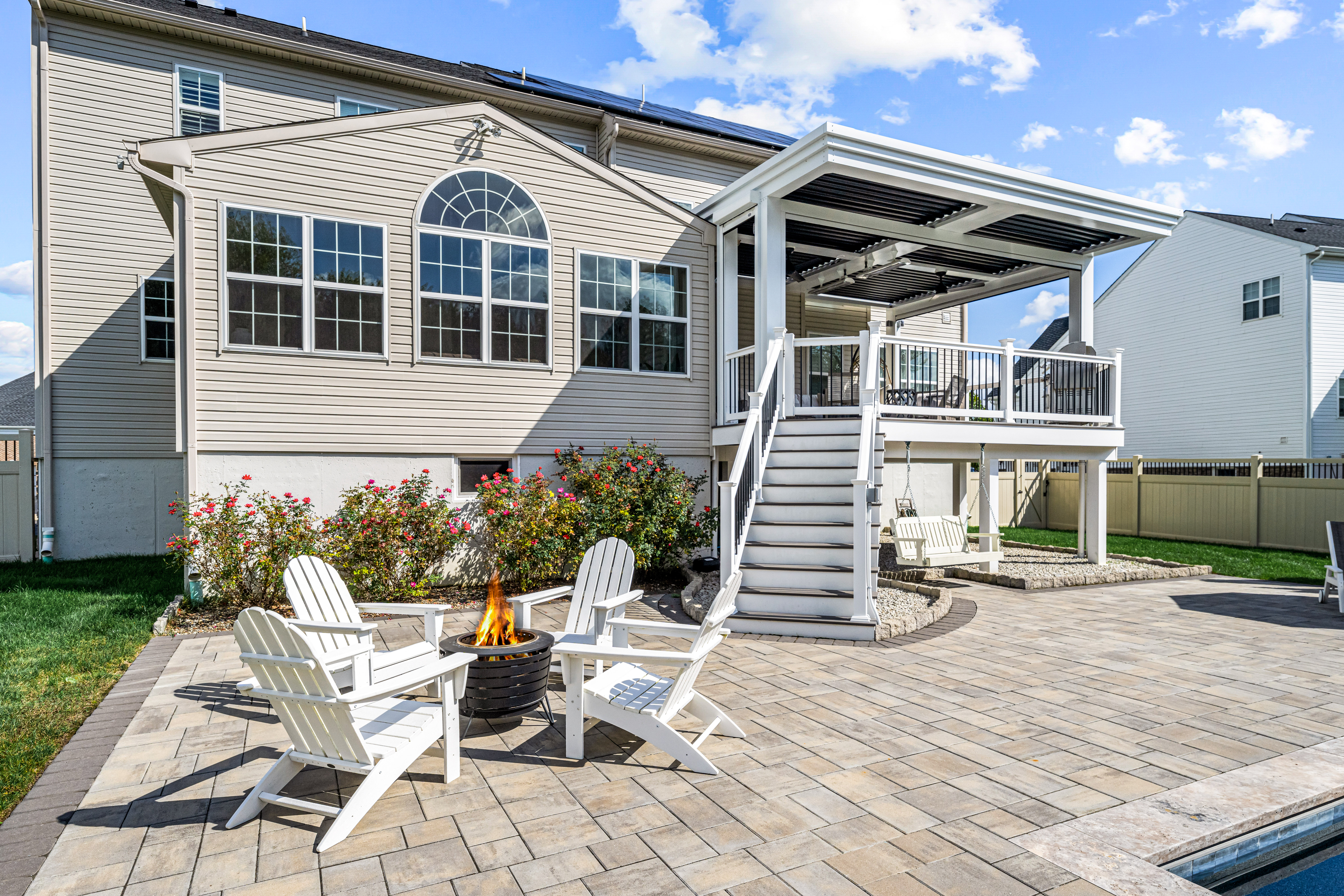 52 Wellesley Way Marlton, NJ 08053 - Photo 15 of 98 a view of a patio with table and chairs with wooden floor and fence