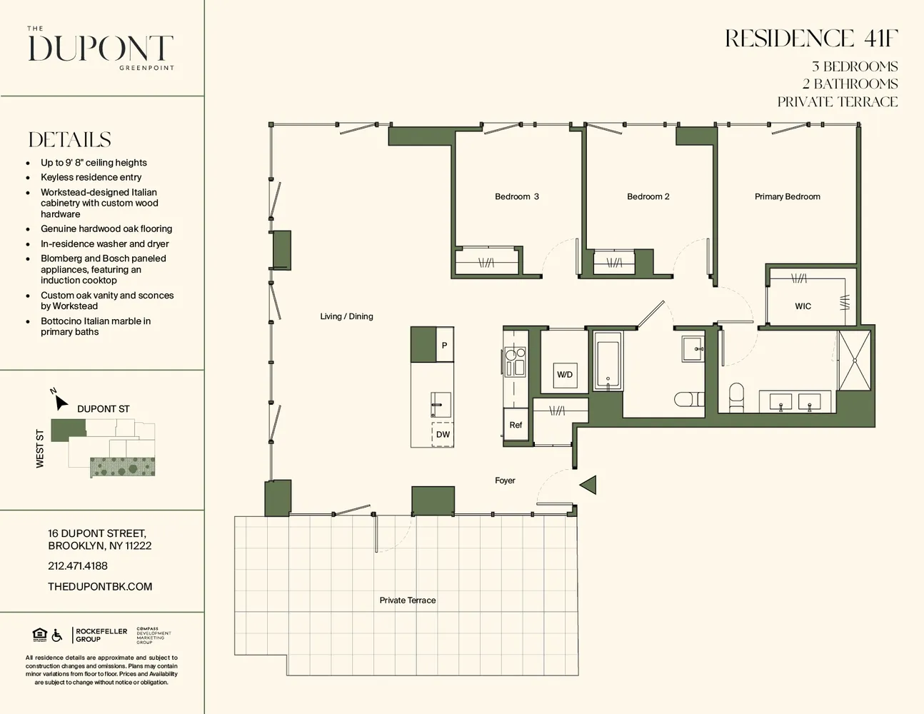 $15,000 | 16 Dupont Street, Unit 41G | Greenpoint