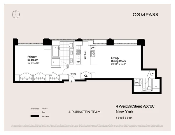 $1,250,000 | 4 West 21st Street, Unit 12C | Flatiron