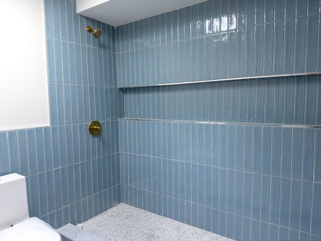 795 Quincy Street Brooklyn, NY 11221 - Photo 11 of 17 a bathroom with a toilet and a shower