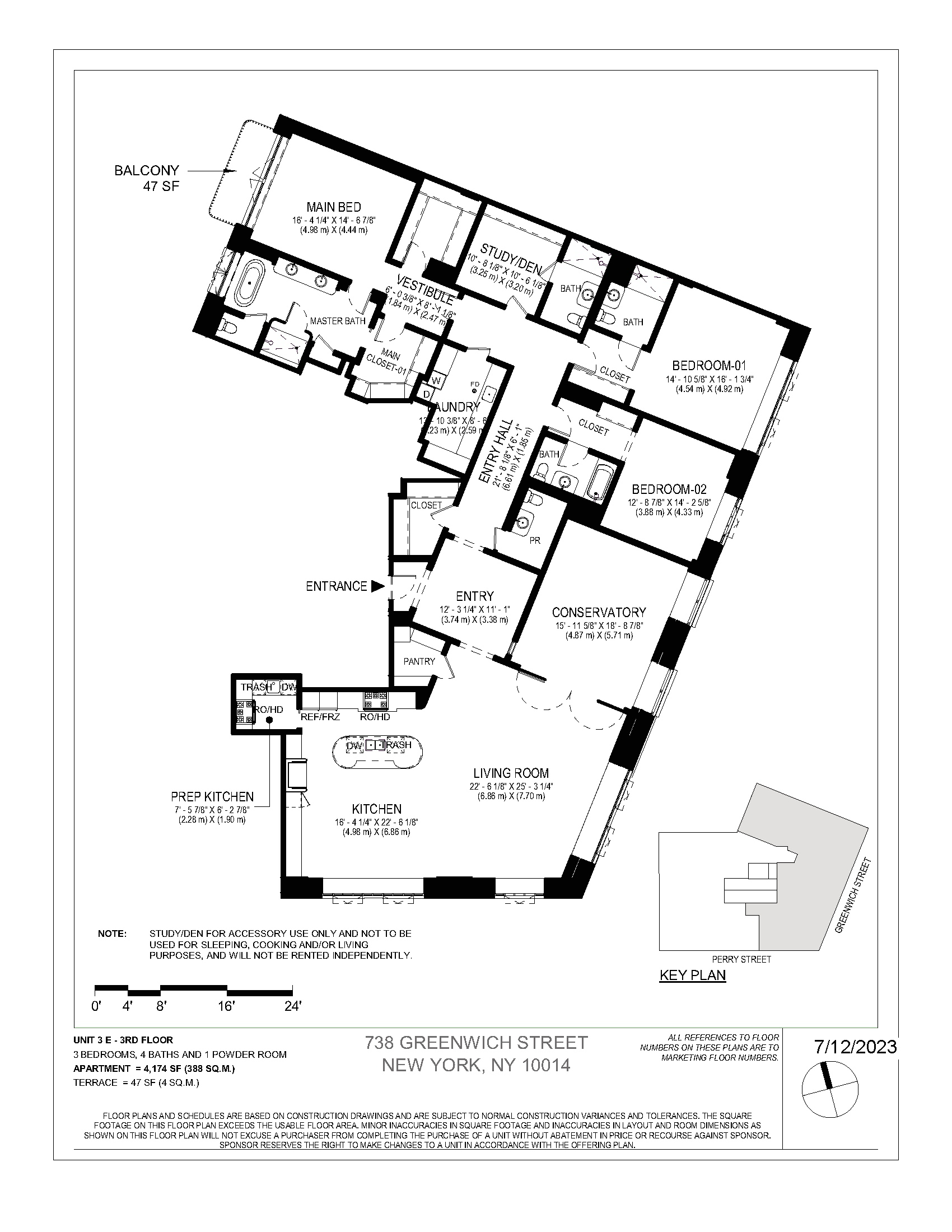 125 Perry Street, Unit 3E Manhattan, NY 10014 - Photo 2 of 2 unknown