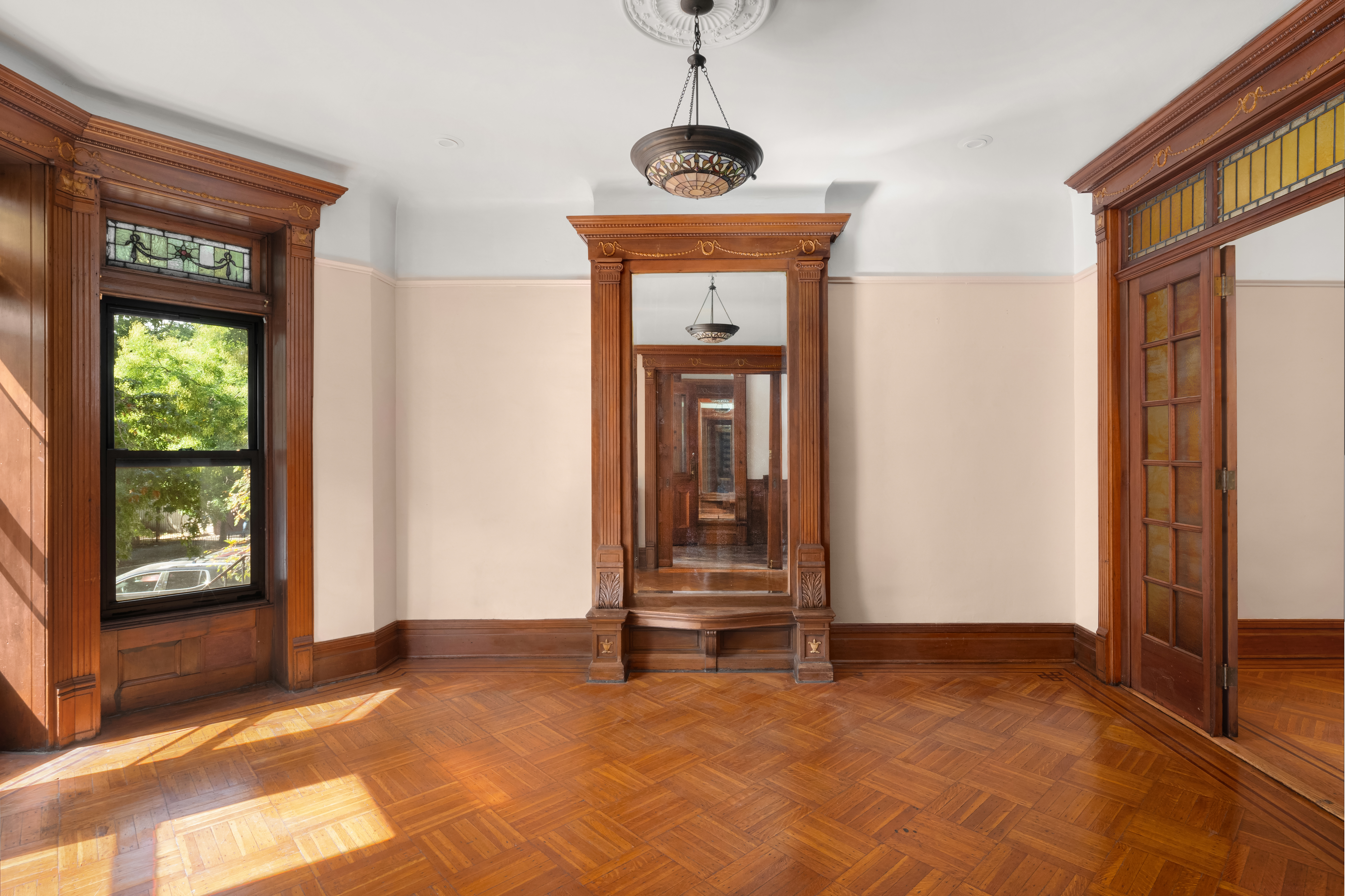 1135 Park Place Brooklyn, NY 11213 - Photo 3 of 18 a view of an entryway with a floor to ceiling window