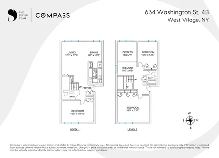 $1,750,000 | 634 Washington Street, Unit 4B | West Village