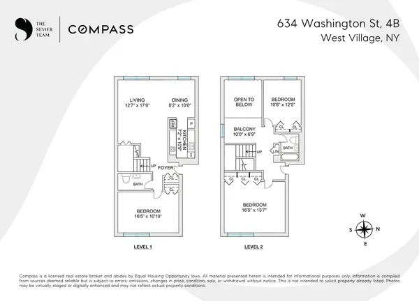 $1,750,000 | 634 Washington Street, Unit 4B | West Village