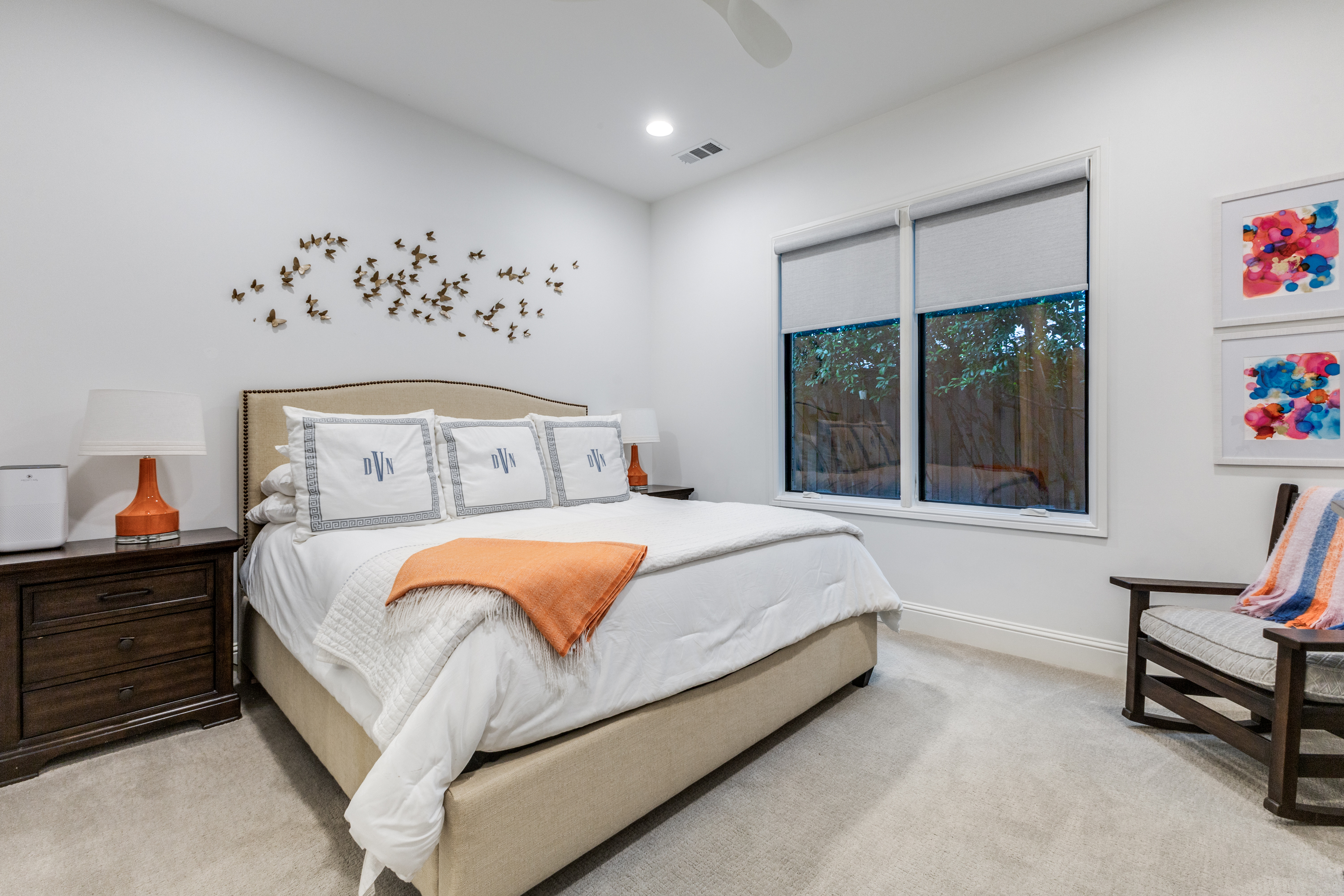 4042 Dunhaven Road Dallas, TX 75220 - Photo 23 of 34 a bedroom with bed and large window