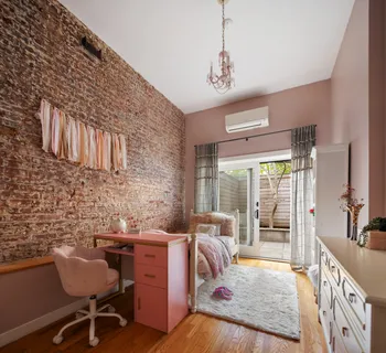 a very nice looking room with a large window