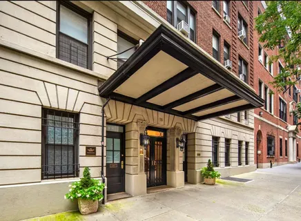 a front view of a building