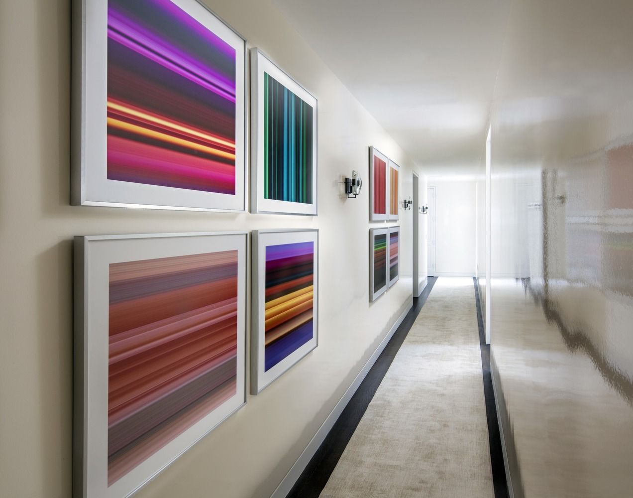 20 West 53rd Street, Unit 4243A Manhattan, NY 10019 - Photo 23 of 30 a view of a hallway with furniture and a window