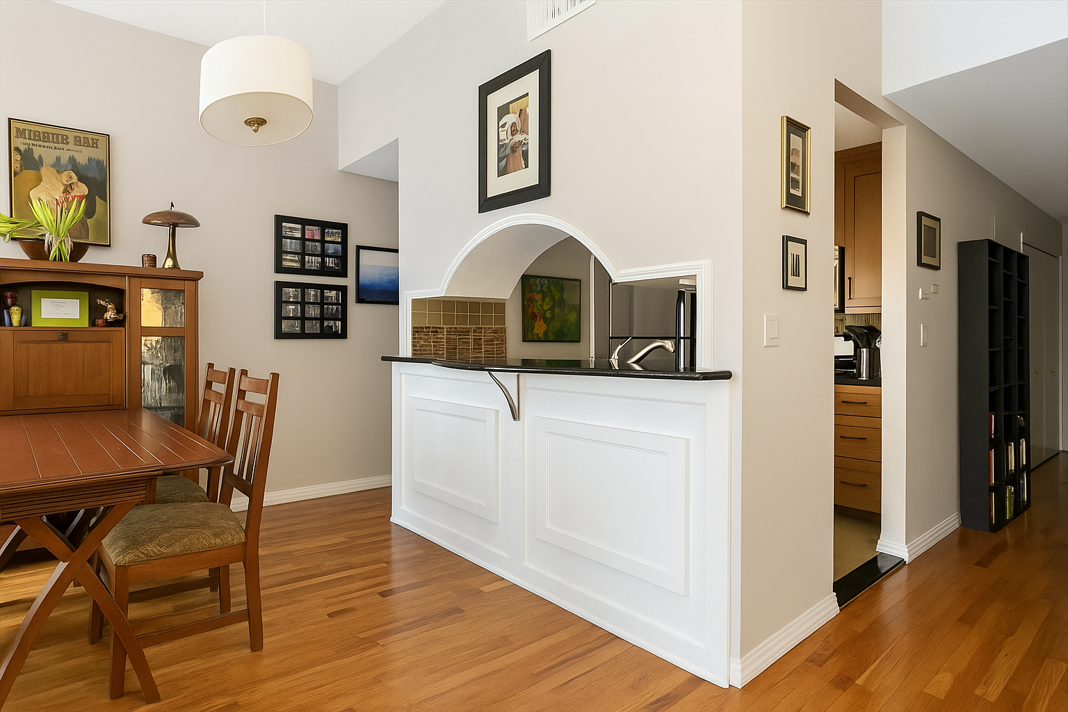 560 State Street, Unit 7A Brooklyn, NY 11217 - Photo 2 of 3 a view of kitchen with furniture and wooden floor