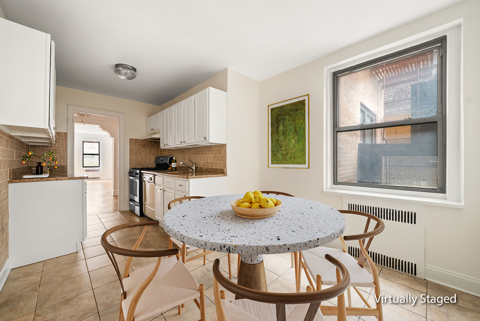 35-30 73rd Street, Unit 1F Queens, NY 11372 - Photo 6 of 10 a view of a dining room with furniture and a table
