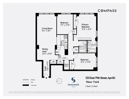 $1,300,000 | 333 East 79th Street, Unit 8X | Upper East Side