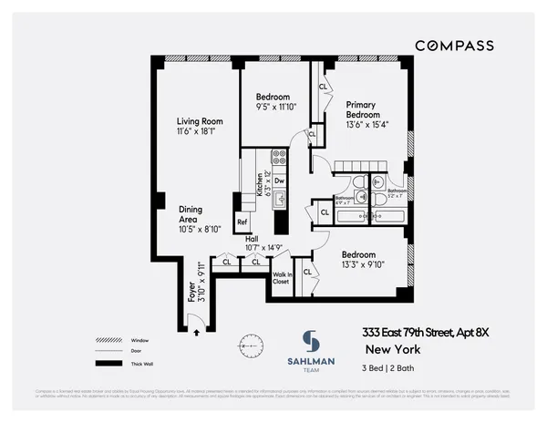 $1,300,000 | 333 East 79th Street, Unit 8X | Upper East Side