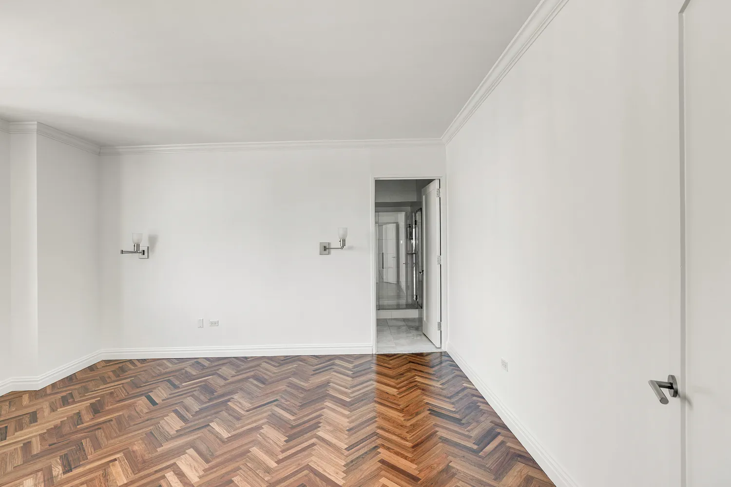 a view of an empty room