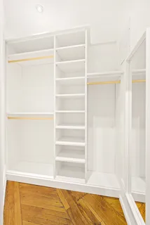 a view of a room with an empty space