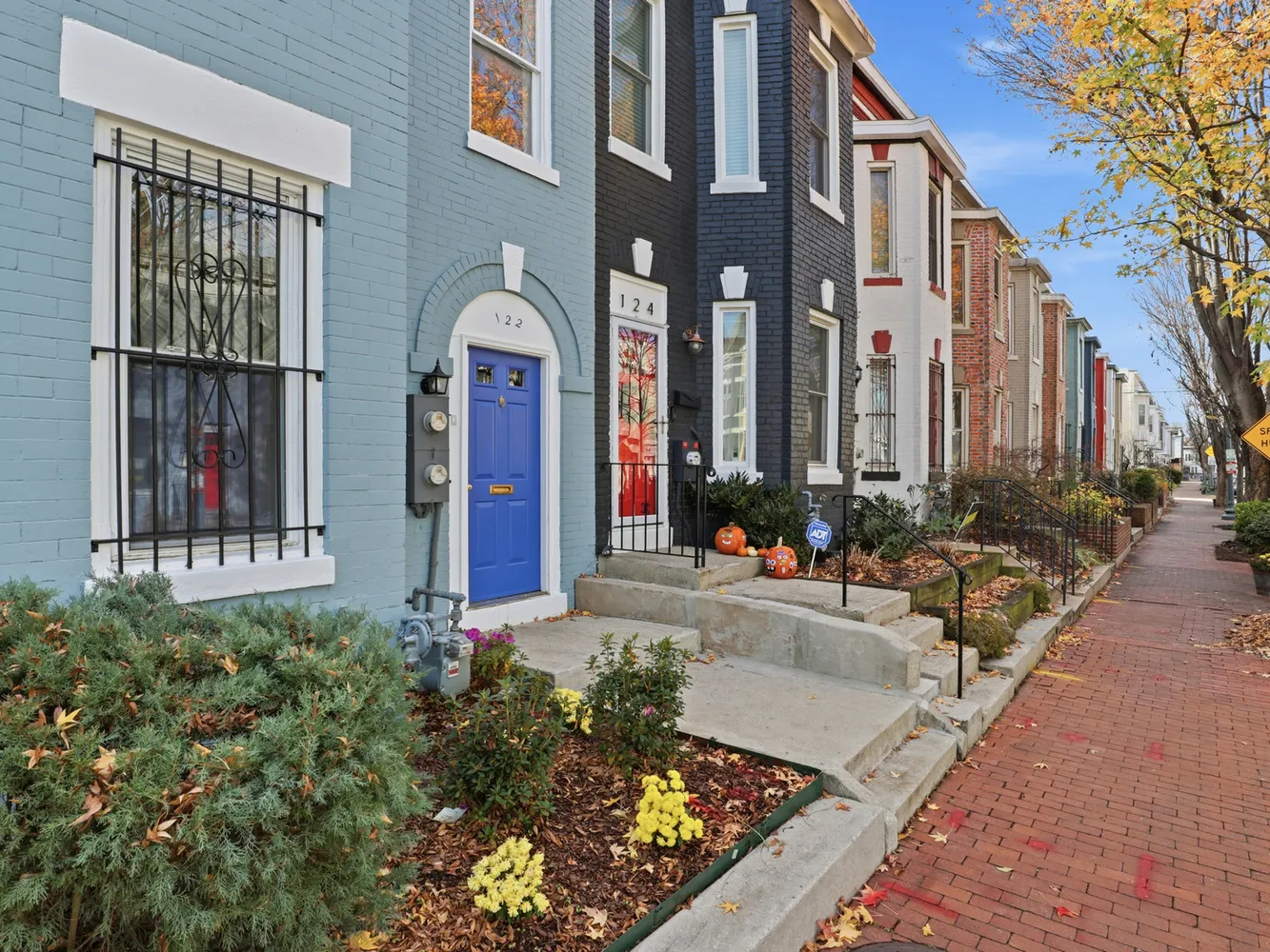 a front view of a house