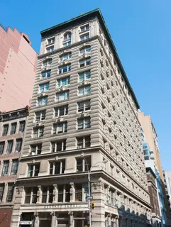 a front view of a building