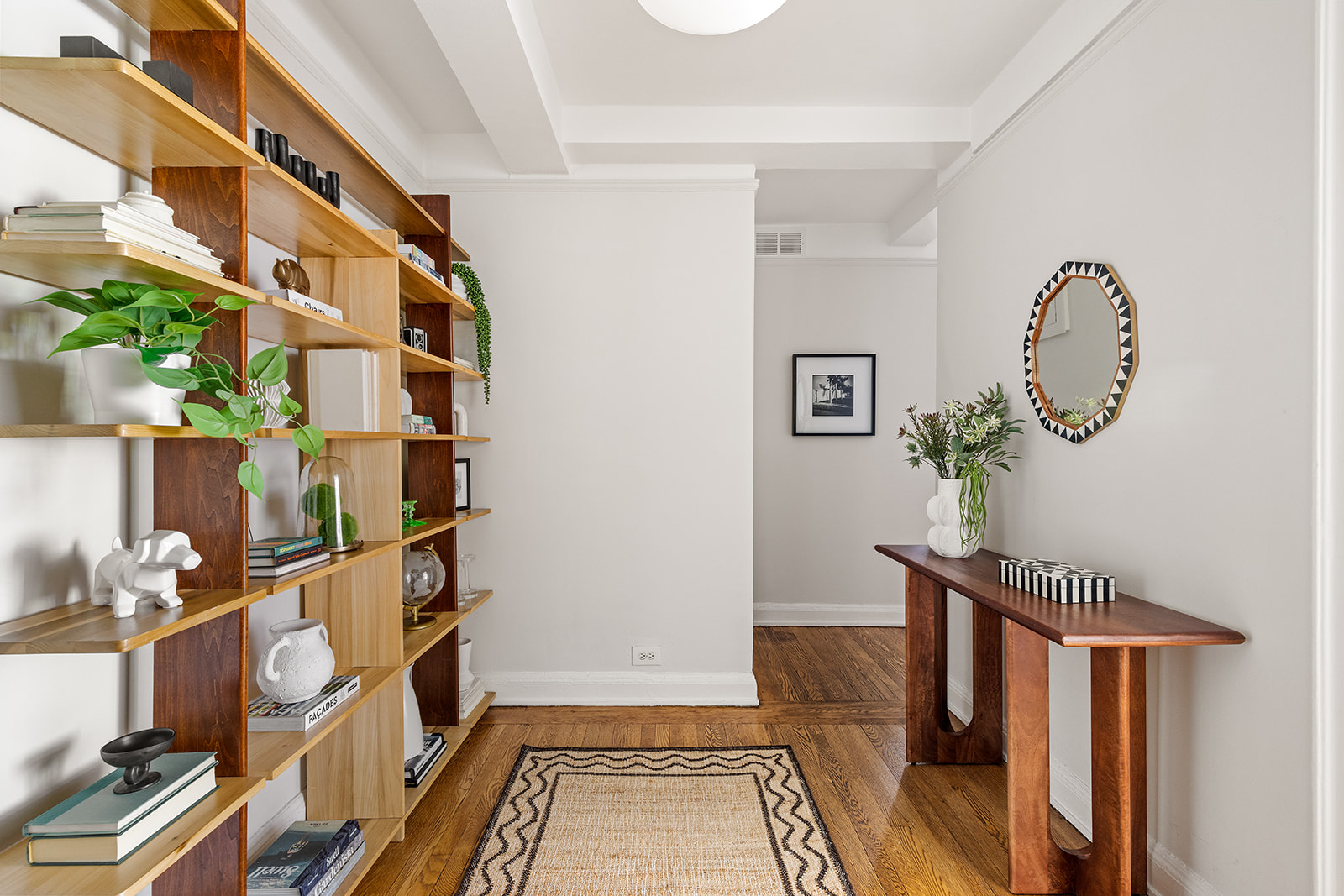 101 Lafayette Avenue, Unit 6D Brooklyn, NY 11217 - Photo 3 of 9 a view of a hallway with wooden floor and entryway