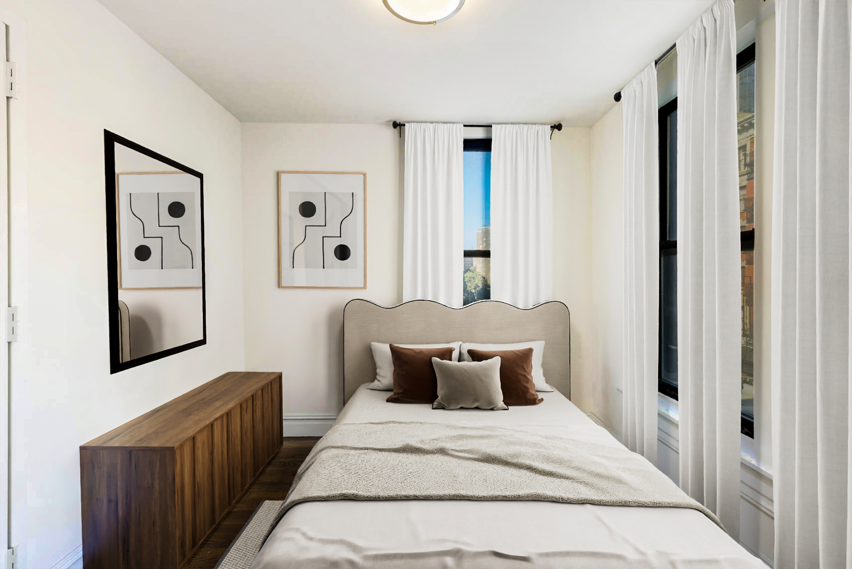 24 East 97th Street, Unit 10 Manhattan, NY 10128 - Photo 4 of 7 a bedroom with a bed and painting on the wall