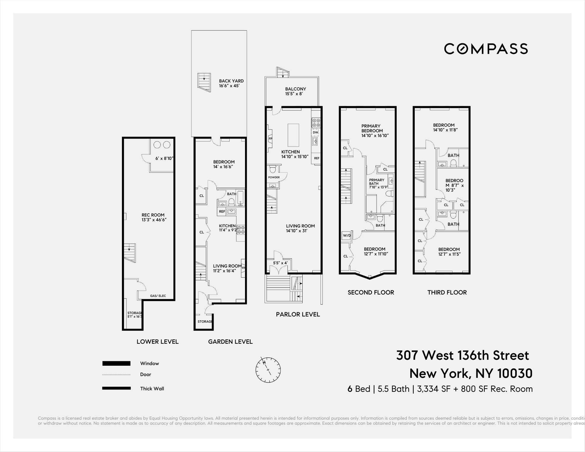 307 West 136th Street Manhattan, NY 10030 - Photo 26 of 26 a picture of a floor plan