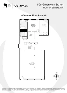 $2,195,000 | 506 Greenwich Street, Unit 104 | Hudson Square