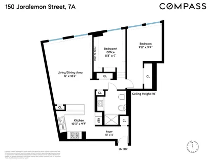 $1,350,000 | 150 Joralemon Street, Unit 7A | Brooklyn Heights