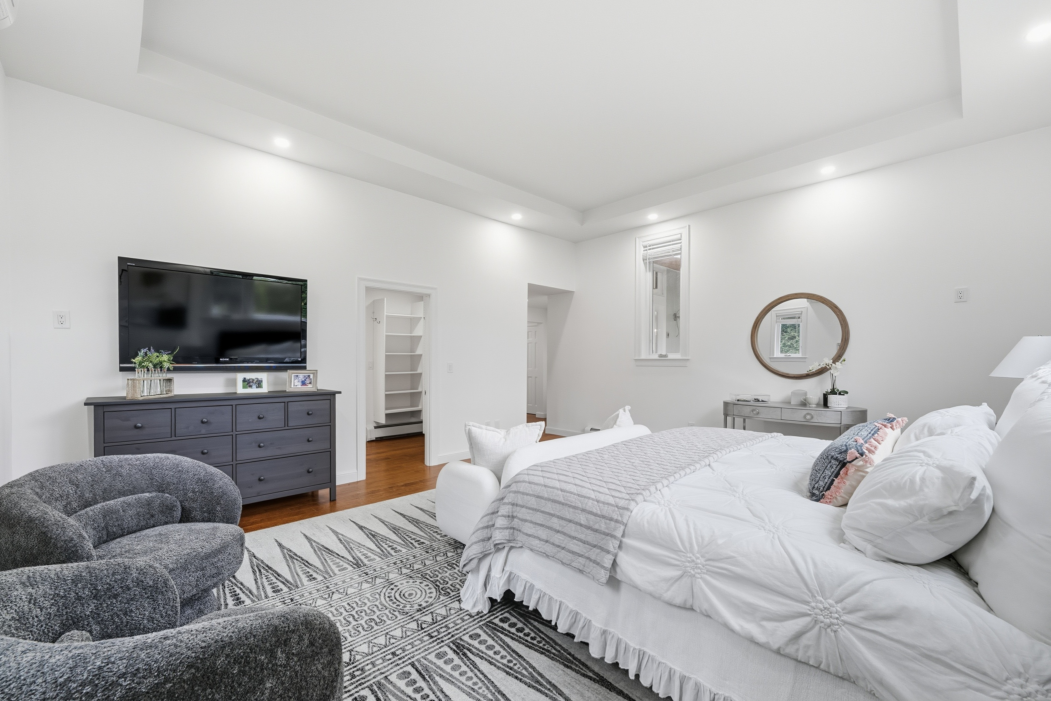 6 Lynbrook Road Southborough, MA 01772 - Photo 28 of 84 a bedroom with a bed and a flat screen tv