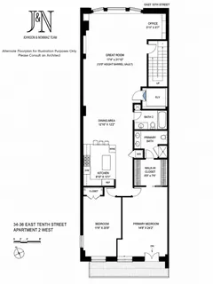 $3,250,000 | 34-36 East 10th Street, Unit 2W | Greenwich Village