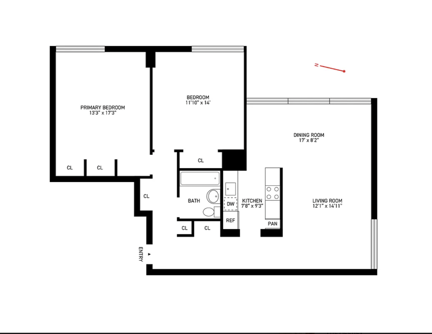 170 Park Row, Unit 18C Manhattan, NY 10038 - Photo 10 of 10 Gallery Image 10