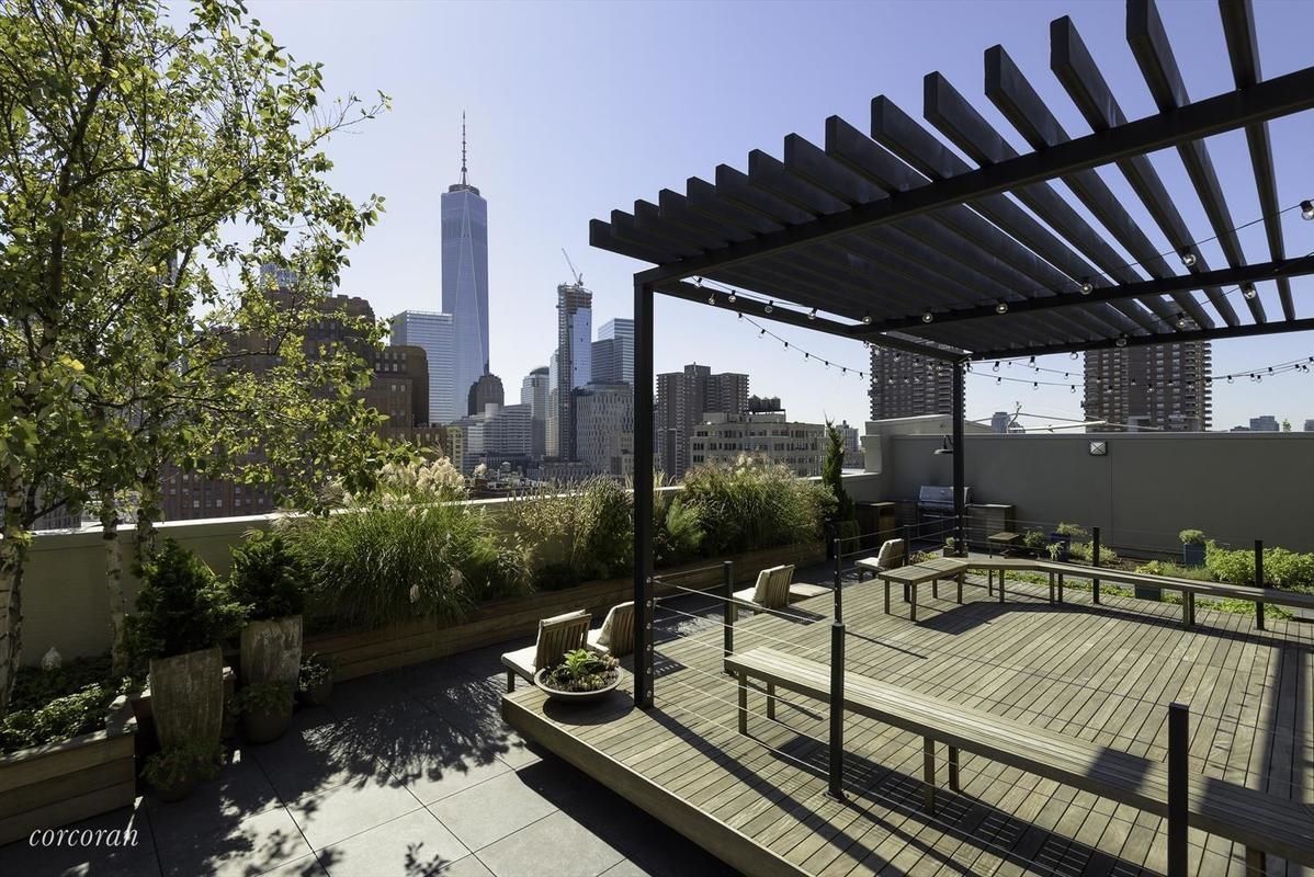 25 North Moore Street, Unit 10B Manhattan, NY 10013 - Photo 12 of 15 a view of balcony and patio