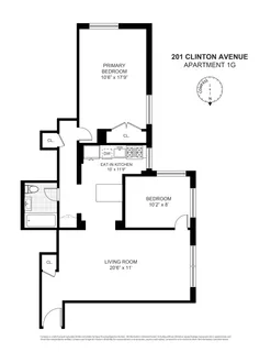 $835,000 | 201 Clinton Avenue, Unit 1G | Clinton Hill