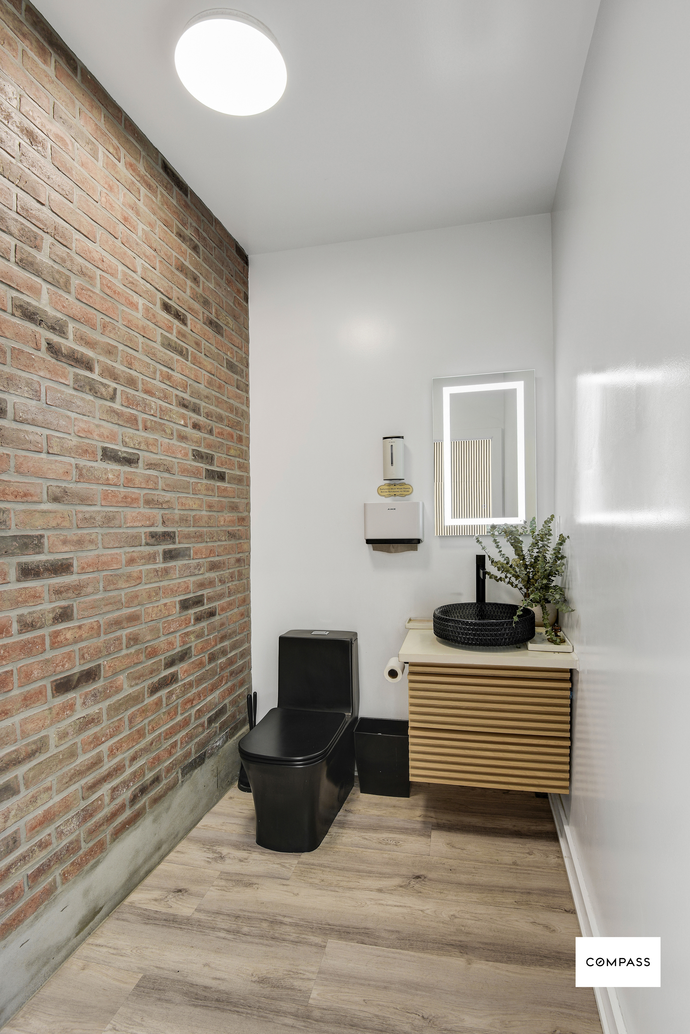 42 Jackson Street Brooklyn, NY 11211 - Photo 8 of 12 a living room with a couch and a potted plant