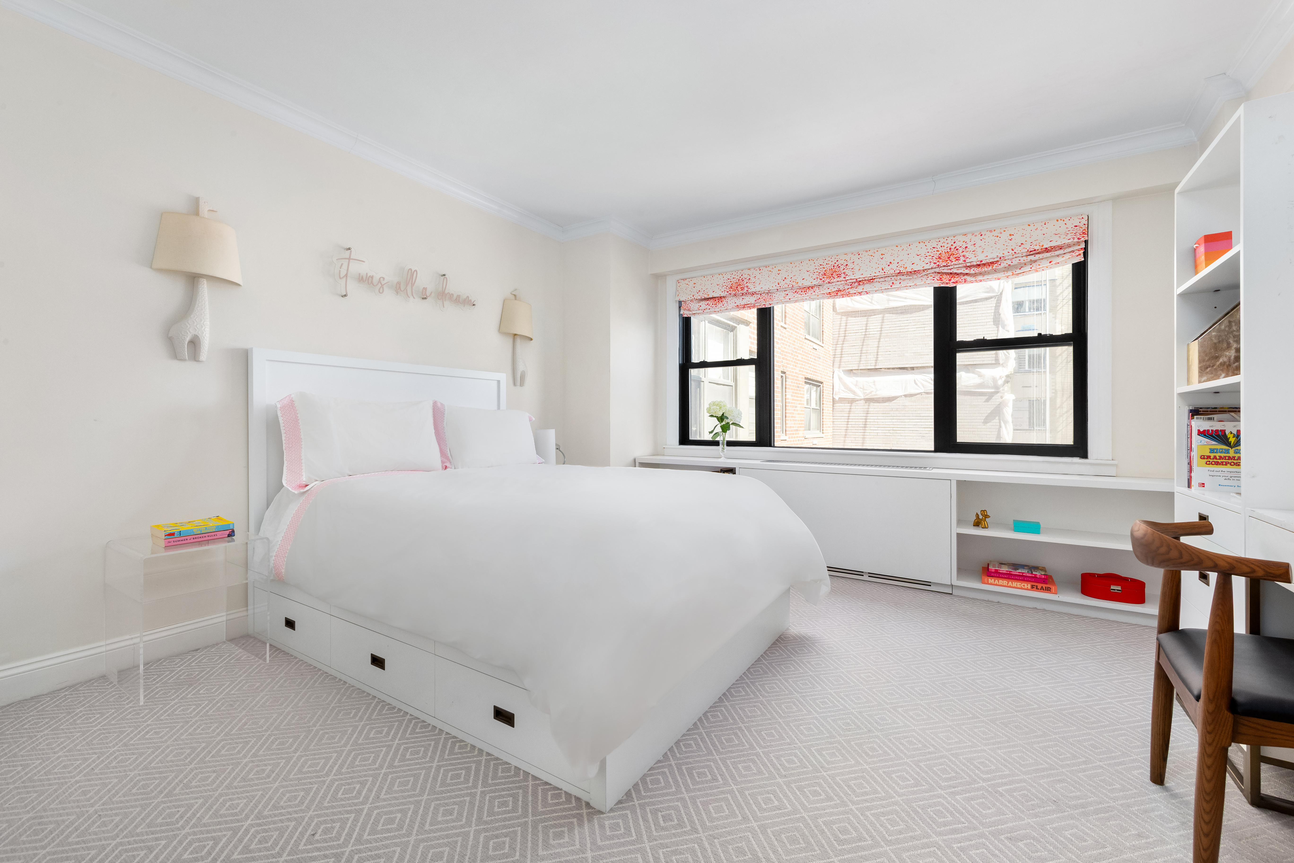 201 East 77th Street, Unit 14AF Manhattan, NY 10075 - Photo 6 of 13 a bedroom with a bed and a large window
