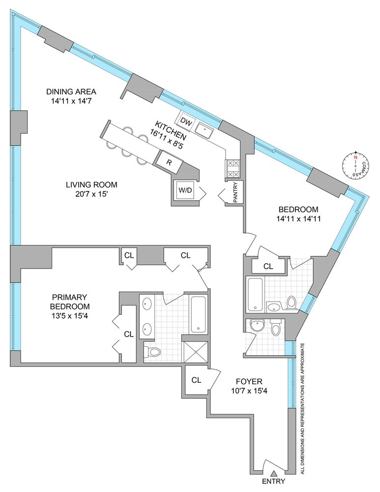 $2,850,000 | 150 Columbus Avenue, Unit 27A | Upper West Side