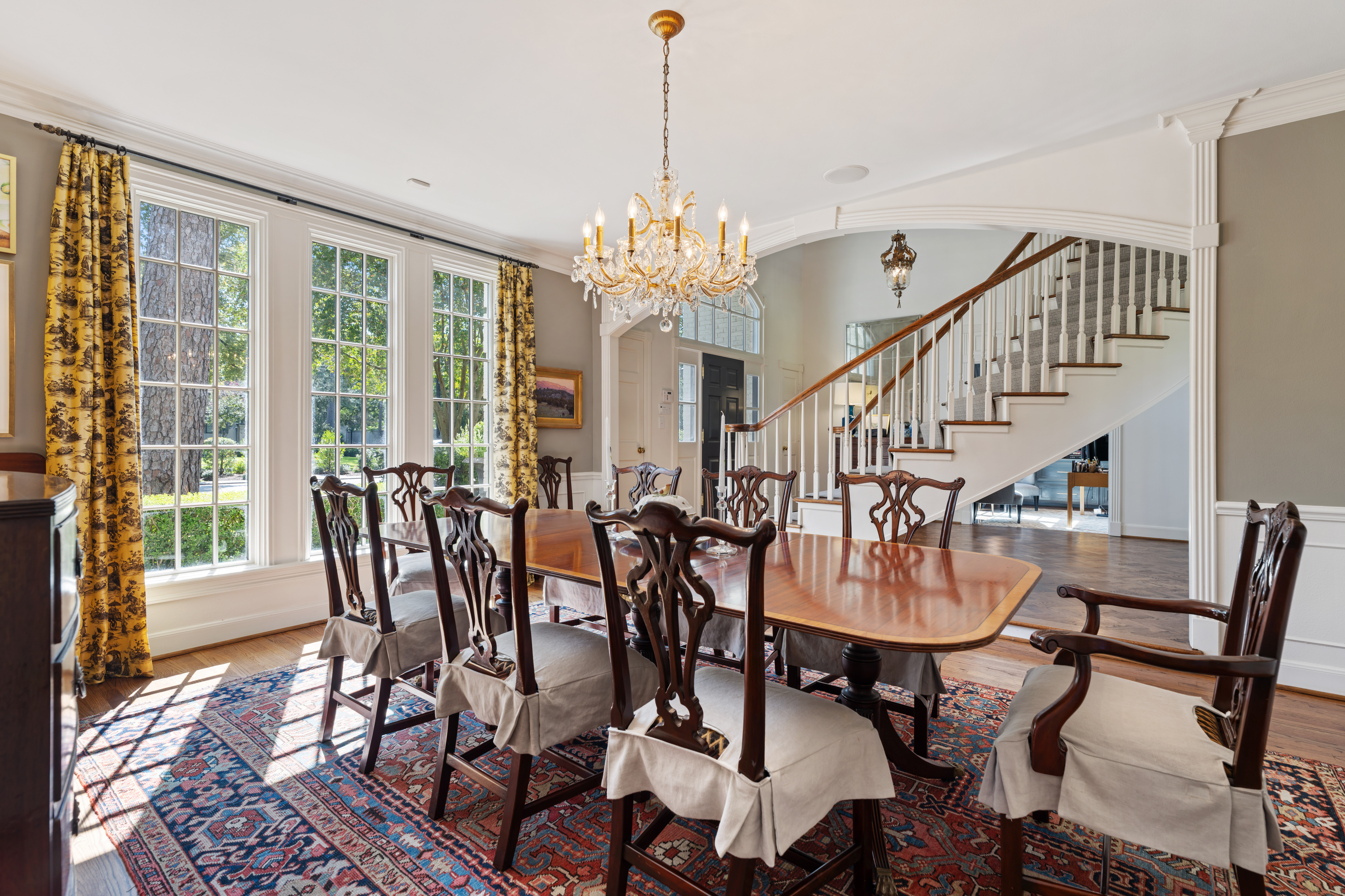 711 Pifer Road Houston, TX 77024 - Photo 11 of 53 a view of a dining room with furniture window and wooden floor