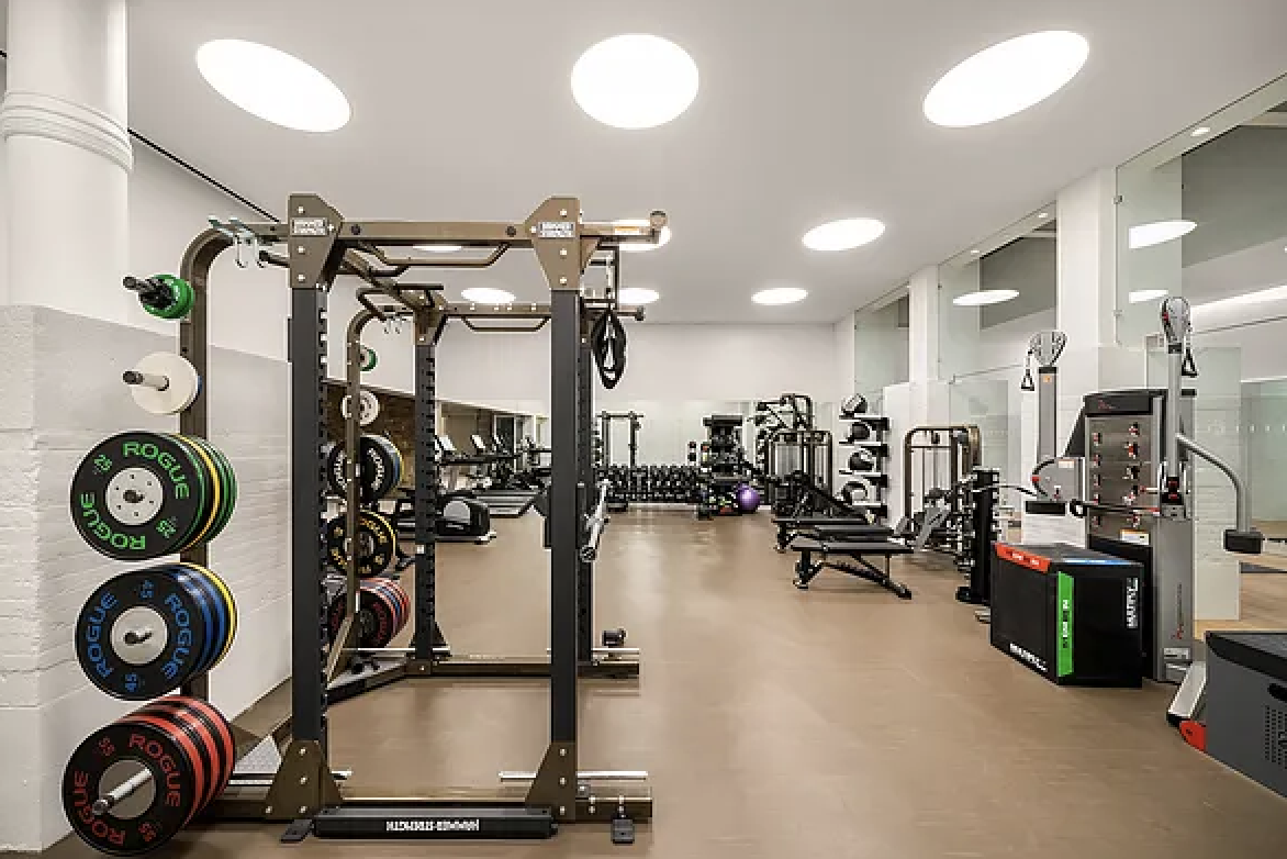67-69 Franklin Street, Unit 2B Manhattan, NY 10013 - Photo 9 of 16 a view of a room with gym equipment