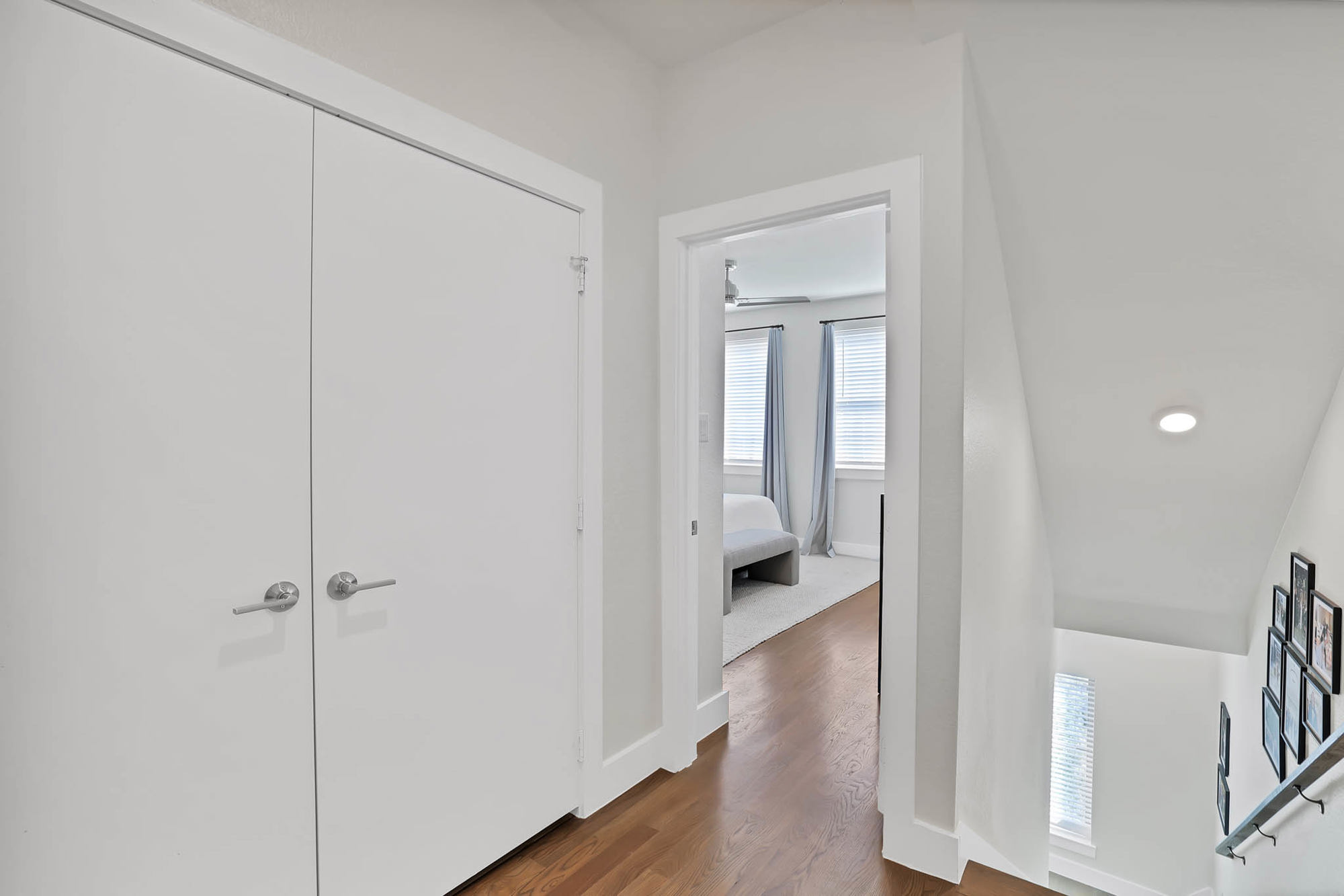 3920 Riesling Ridge Dallas, TX 75204 - Photo 14 of 26 a view of a hallway with wooden floor