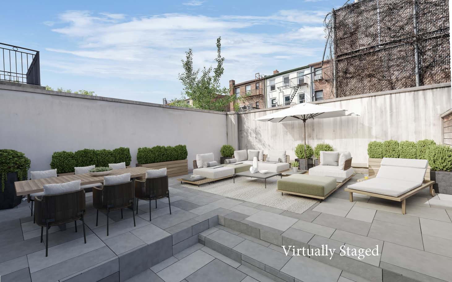 49 Summit Street, Unit 1C Brooklyn, NY 11231 - Photo 2 of 10 a view of a patio with couches and potted plants