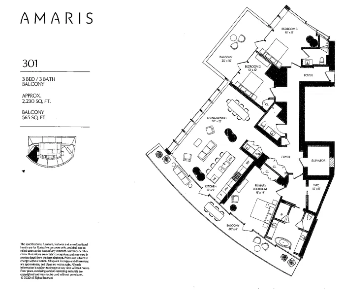 $3,995,000 | 601 Wharf Street Southwest, Unit 301, Washington, DC 20024