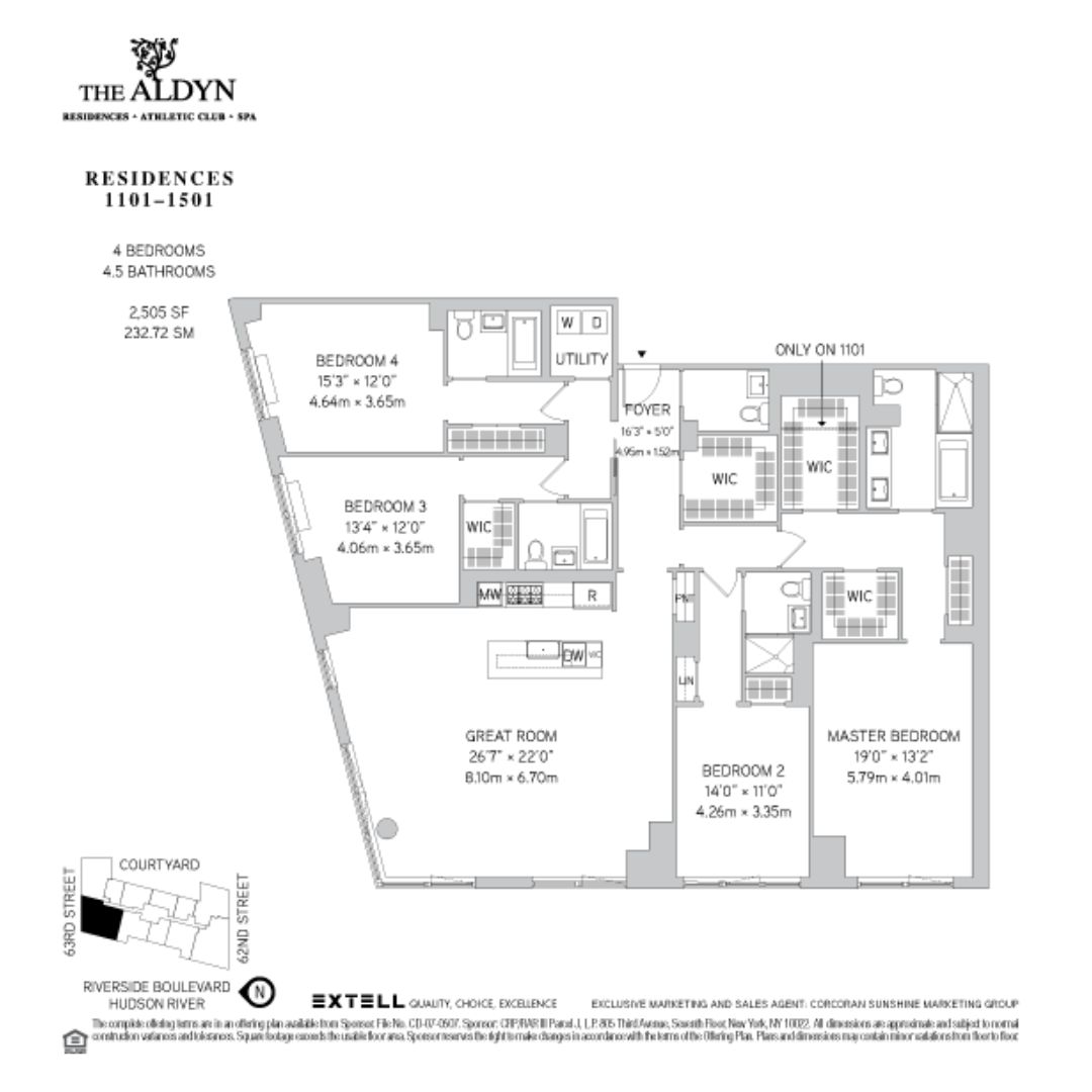 60 Riverside Boulevard, Unit 1101 Manhattan, NY 10069 - Photo 9 of 9