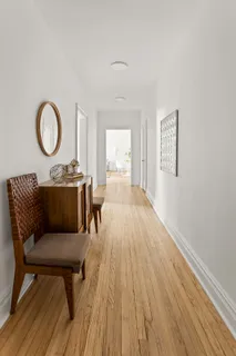 a living room with a couch and a table