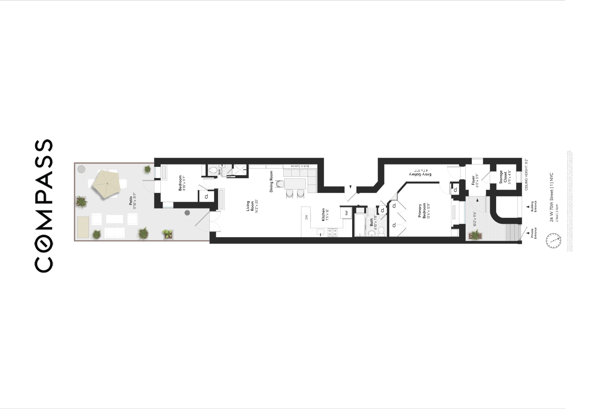 24 West 70th Street, Unit 1 Manhattan, NY 10023 - Photo 15 of 15 a picture of a floor plan
