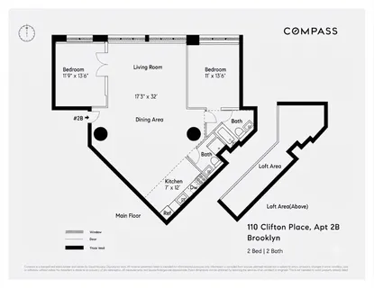 $1,445,000 | 110 Clifton Place, Unit 2B | Clinton Hill