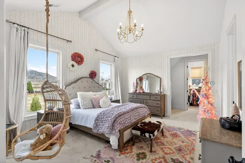 a view of a city with an ocean view