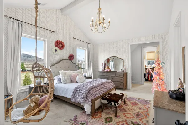 a view of a city with an ocean view